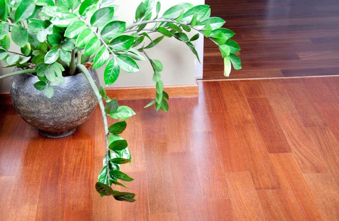 Instal·lació de parquet flotant de roure europeu en pis del centre de Barcelona amb sòcol blanc lacat